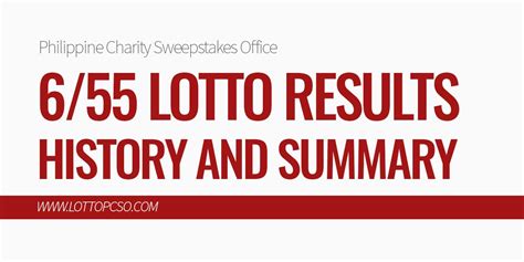 6/55 lotto result history|6 55 lotto result summary.